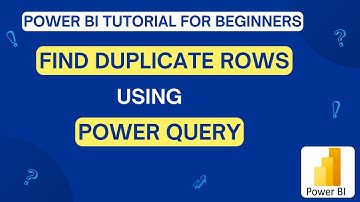 Find Duplicate Rows in Data using POWER QUERY | Power BI Tutorial for Beginners #powerbi #data