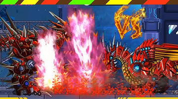Lắp ráp robot Khủng long chiến đấu - Robot Fire Dragon VS Robot Violent T-Rex