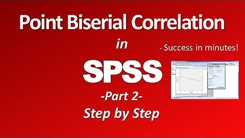 Point Biserial Correlation in SPSS (Part 2)