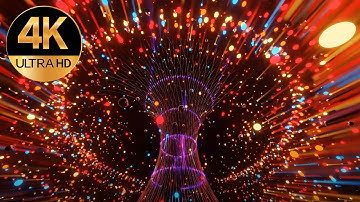 7 hours 4K Mind Relaxing No Sound Screensaver Sci-fi Light Abstract TV Meditation Loop Animation