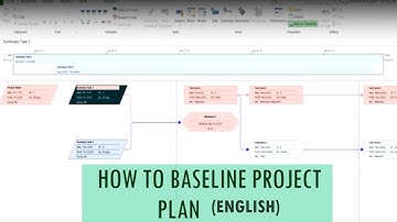 Microsoft Project- How to Baseline a project plan (English)