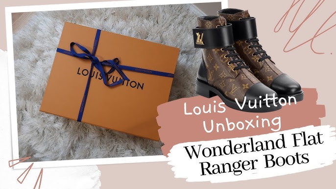 Louis Vuitton LV Monogram Wonderland Flat Ranger Combat Boots