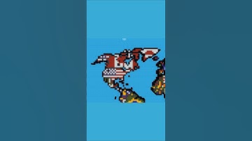 North America - Ant Scale Revamped #world#flag#map#maps#mapping#minecraft#pixelart#shorts#short