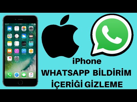 İPHONE WHATSAPP BİLDİRİM GİZLEME I İPHONE WHATSAPP MESAJ GİZLEME