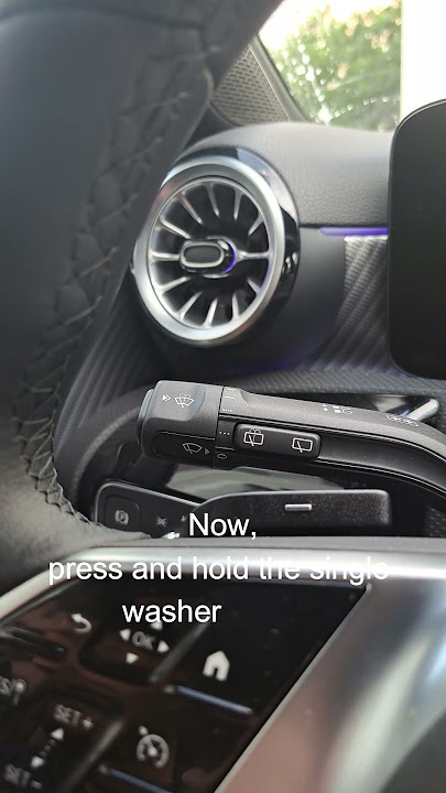 Do you know how to lift up your windshield wipers? (Mercedes models)