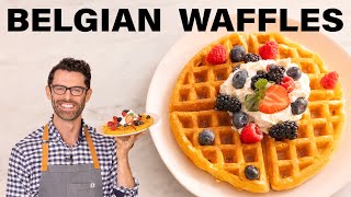 Easy Belgian Waffles Recipe by Preppy Kitchen 116,681 views 1 month ago 7 minutes, 47 seconds