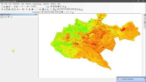Remote sensing using ArcMap 10.5