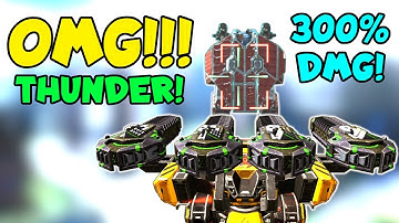 OMG!!! BEHEMOTH THUNDER Smashing TITANS 300% DMG Madness | War Robots MK2 Gameplay WR