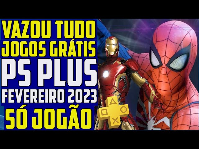 VAZOU TUDO?! JOGOS GRÁTIS PSN PLUS FEVEREIRO 2023!! SÓ JOGÃO