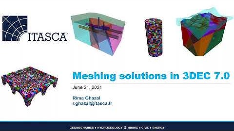 Webinar  Meshing solutions in 3DEC 7 0