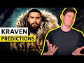 Kraven the hunter movie predictions and expectations