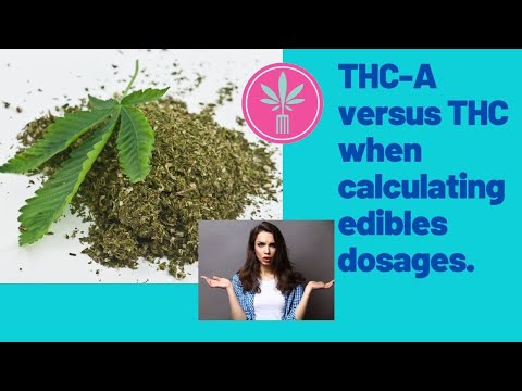 How to calculate THC-A as Opposed to THC in Edibles Dosages