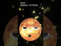 Planet Size Comparison Names and Sizes of Planets in the Solar System for Kids and Babies