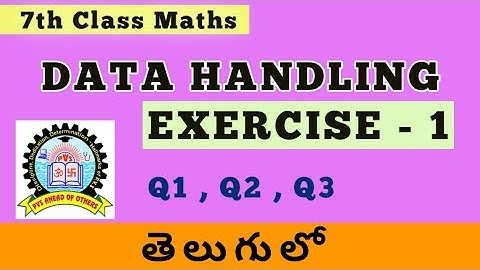 7th Class Maths Data Handling Exercise 1 in Telugu