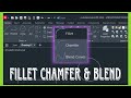 AutoCAD मध्ये Fillet, Chamfer आणि Blend Command कसे वापरायचे | Explained in Marathi