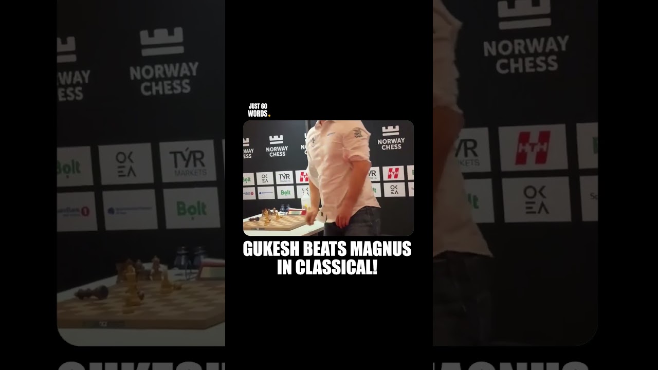 History Made | Indian Grandmaster D. Gukesh Defeats Magnus Carlsen | #shorts #chess #gukesh #magnus