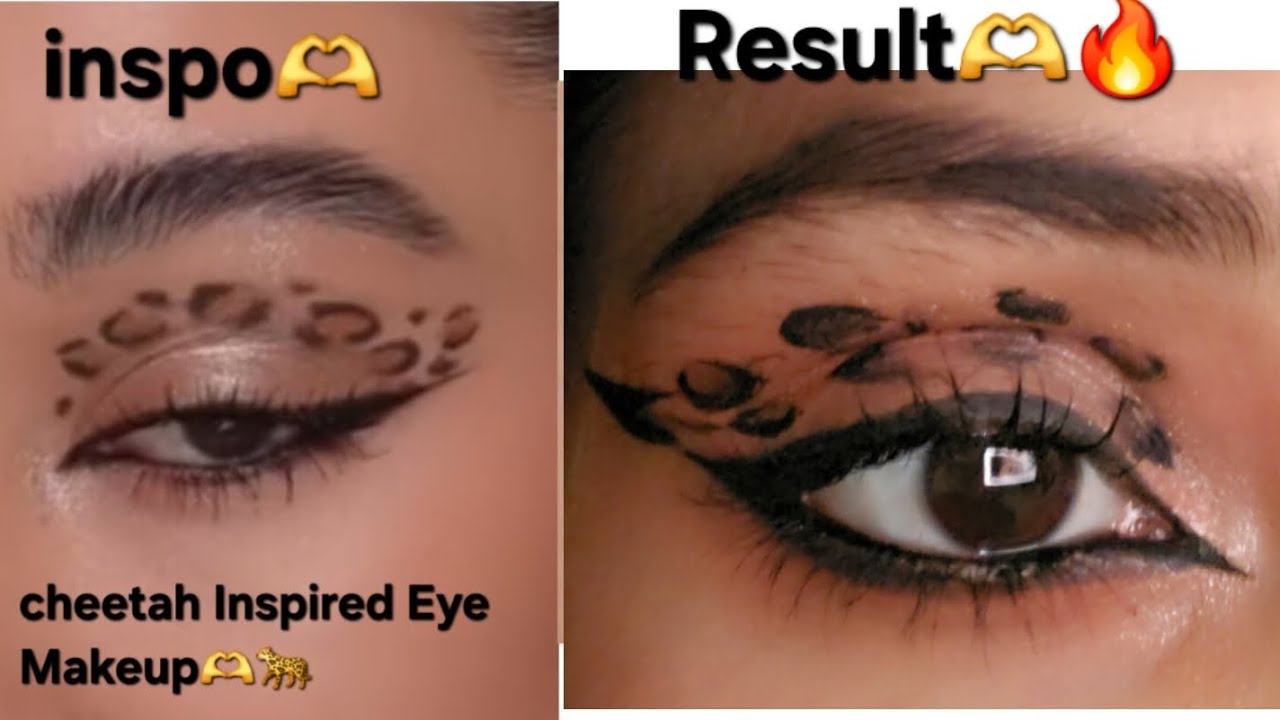 CHEETAH INSPIRED EYE MAKEUP FT.*NO FILTER*🐆🔥🫶 This was so much fun😍🧿