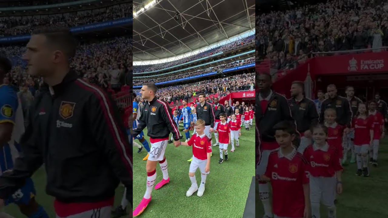 Our partner primary school pupils walk out as mascots at Wembley 🙌