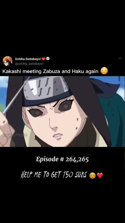 Kakashi meeting Zabuza and Haku again 😳