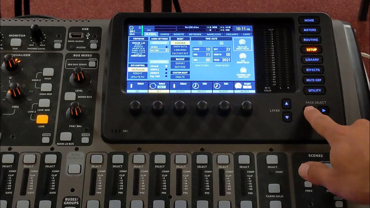 How to Turn Off the Behringer X32 Mixing Desk YouTube