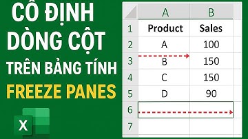 Cố Định Dòng - Cột Trên Bảng Tính Bằng Chức Năng Freeze Panes Trong Excel 