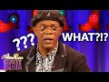 Samuel l jackson is taken back by alan carrs humour  alan carr chatty man