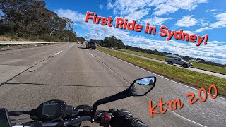 Sydney, meadowbank ride. RAW sound Ktm duke 200