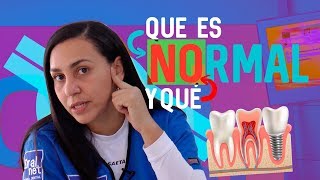 Dolor después del dentista ¿Qué es normal  y qué no ?