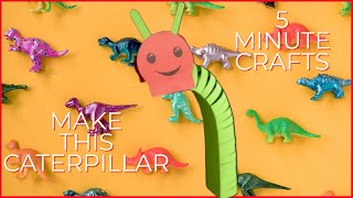 MAKE A CHILDS CATERPILLER PUPPET TOY FUN PAPER CRAFTS