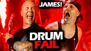 LARS ULRICH DRUM FAIL LIVE #METALLICA