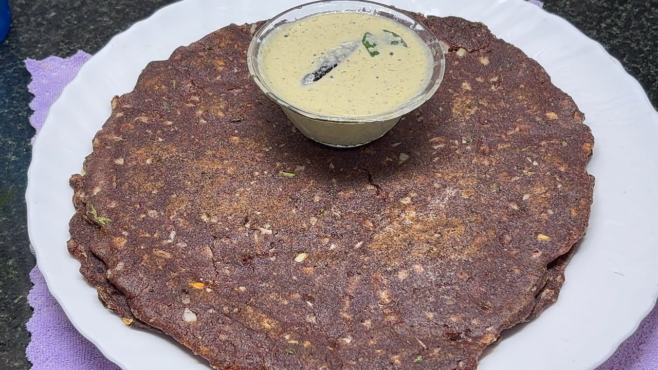 Ragi Masala Roti Recipe | Healthy & Tasty Finger Millet Roti | Easy Breakfast Recipe