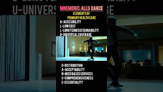 Mnemonic Allu Dance For Elements Of Primary Health Care