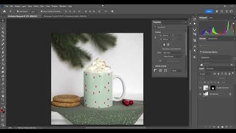 Christmas Mug Mockup Tutorial - PSD Smart Object