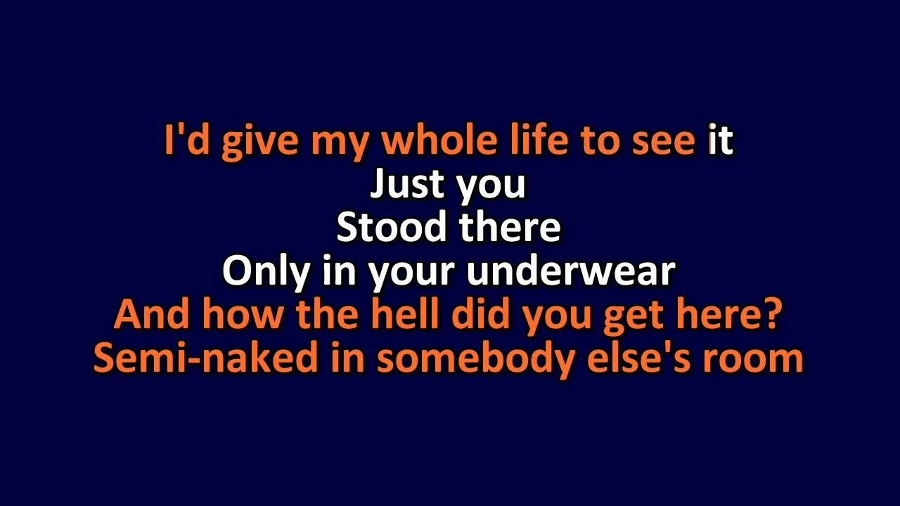 Pulp Underwear Karaoke Instrumental Lyrics YouTube