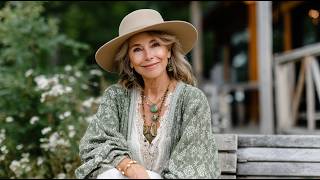 Effortless Boho Chic for Women Over 50 🌿 | Sage Green & Sand Outfit Ideas 2026