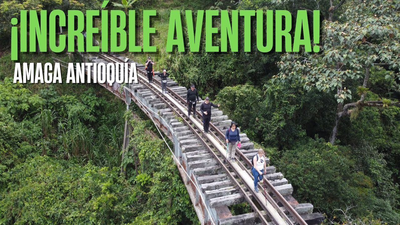 🌲🚆 Así es caminar por el Viaducto de Amagá ¡Increíble aventura!