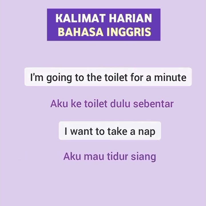 KALIMAT BAHASA INGGRIS SEHARI-HARI #shorts