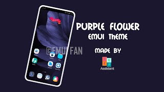 Purple Flower EMUI 9.1 Theme | Themer Club screenshot 5