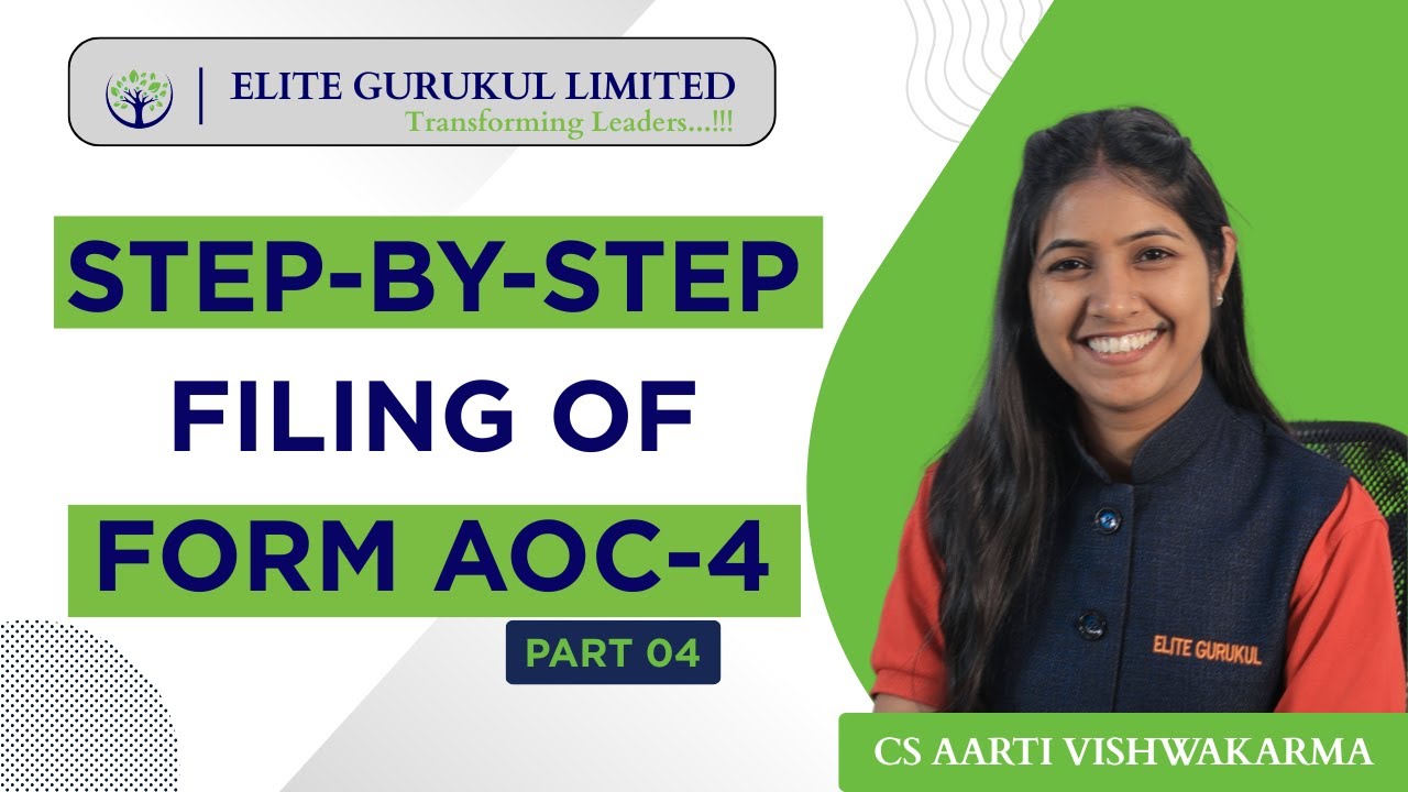 Step By Step Filing of Form Aoc 4 | Part 04 | Elite Consultants
