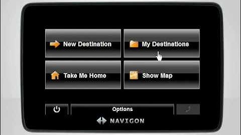Saving a Favorite Destination - NAVIGON Video Tutorial