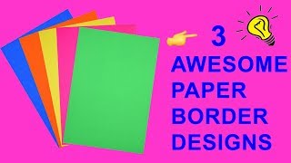 Diy border design for school projects/how to decorate front page of
file /border on paper
#borderdesign#fileprojectsideas#easy5minutecraftsdeas i have...
