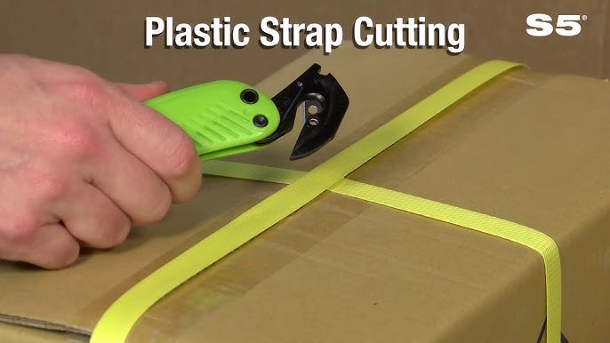 Pacific Handy Cutter EBC1 Concealed Safety Cutter, Safe and Efficient  Cutting for Shrink Wrap, Stretch Wrap, Cardboard, Tape, Plastic Straps, and  much