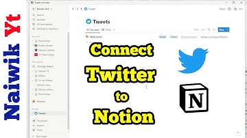 How to connect Twitter account to Notion