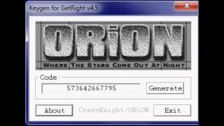 ORiON Keygen Music (GetRight 4.5)