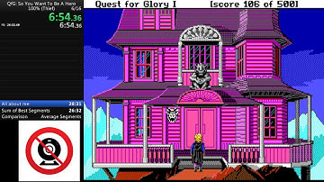 Quest for Glory 1: So You Want To Be A Hero (EGA version), Thief 100% in 24:01 by davidtki