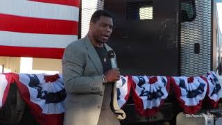 UGA football Star Herschel Walker campaigns in Martinez