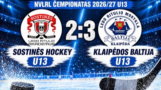 U-13 HC Klaipėdos Baltija vs HC Sostinė 2026-10-03
