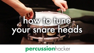 how to tune snare drum heads