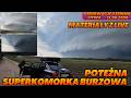 Gwałtowna tornadyczna superkomórka burzowa przechwycona na Litwie 11.06.2026 Materiały z Live