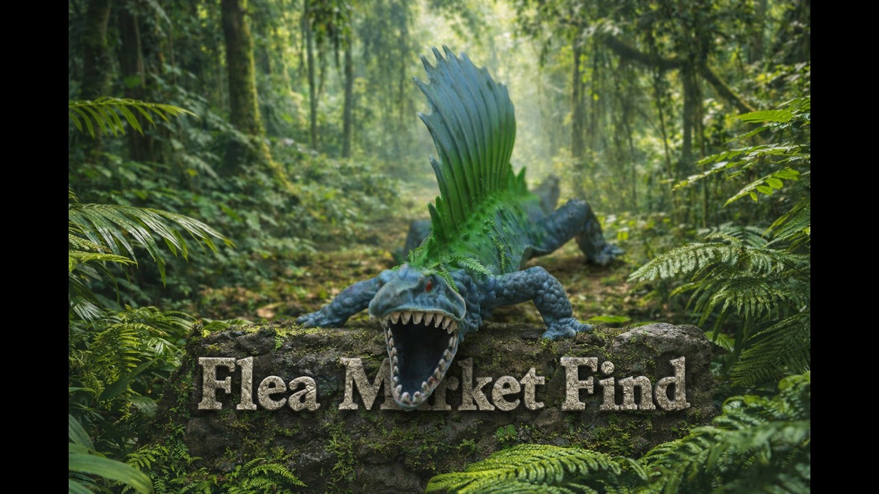 Flea Market Dinosaur Find! Vintage Dimetrodon Toy Review!